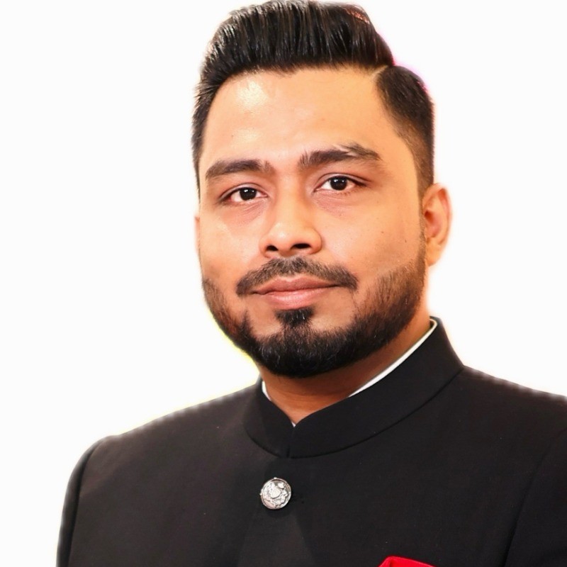 Portrait of Ajaz Ahmed, Head of Computer Science at Aetheris Institute